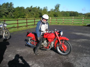 Tony basking in autumn sunshine