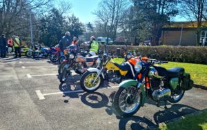 Colourfull lineup at the start