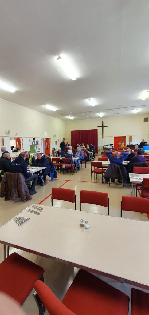 And a  very welcome lunchtime was had by all!