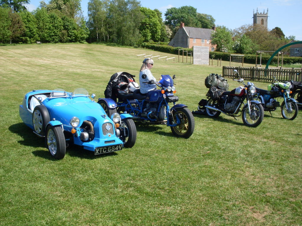 Lots of blue (Lomax, trike and sky!)