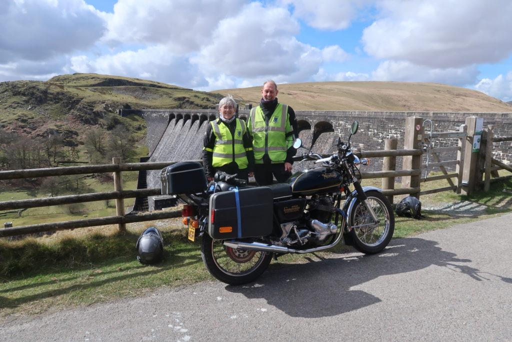 Elan Valley - Claerwen, Saturday. A rally way-point...