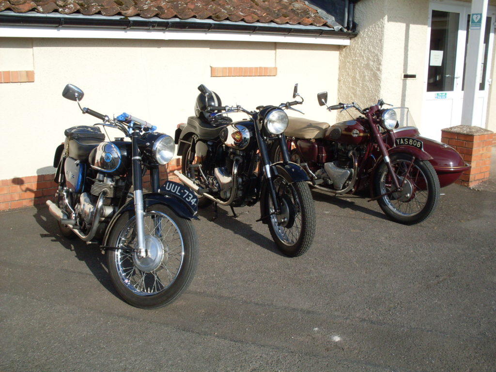 Three big twins (the two on the right share some internals, and a front brake!)