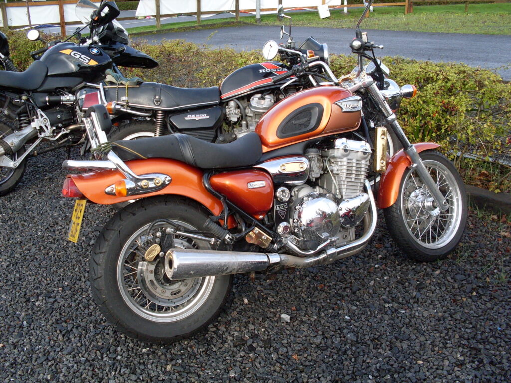 Hinkley Adventurer, the only other Triumph (unusually, no Meriden twins today)
