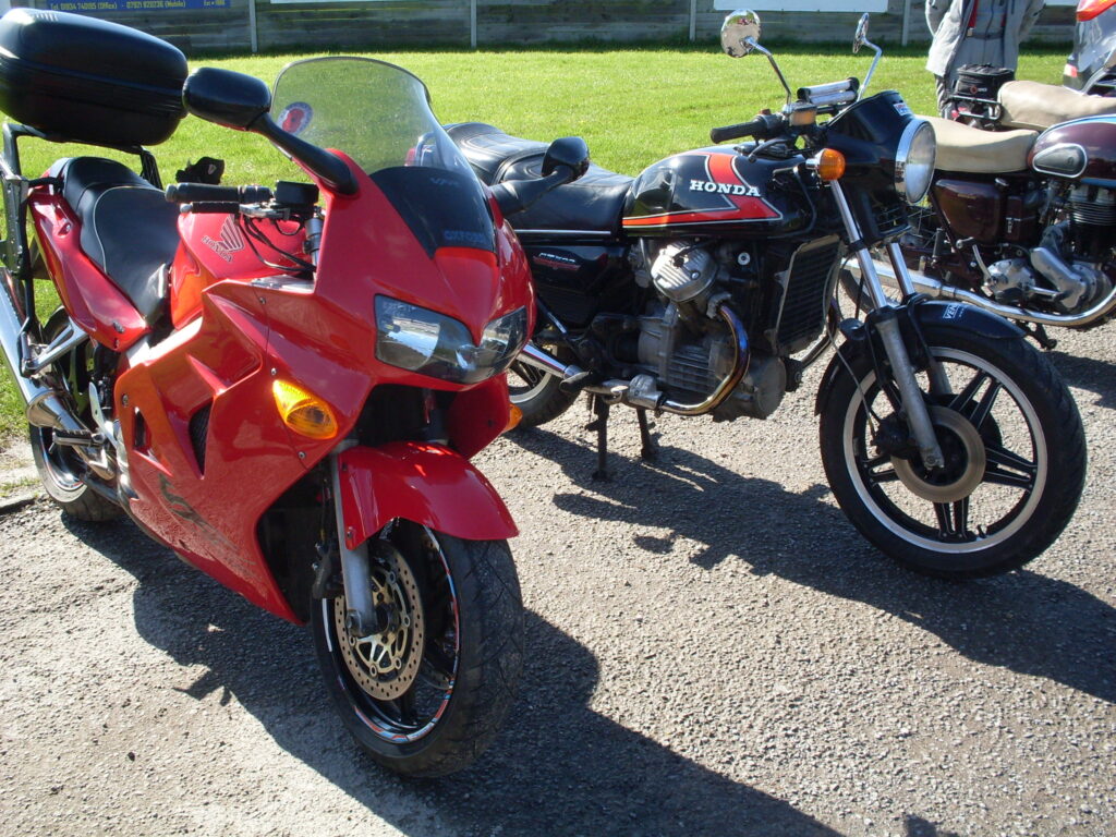 And a red Honda with a red and black Honda!