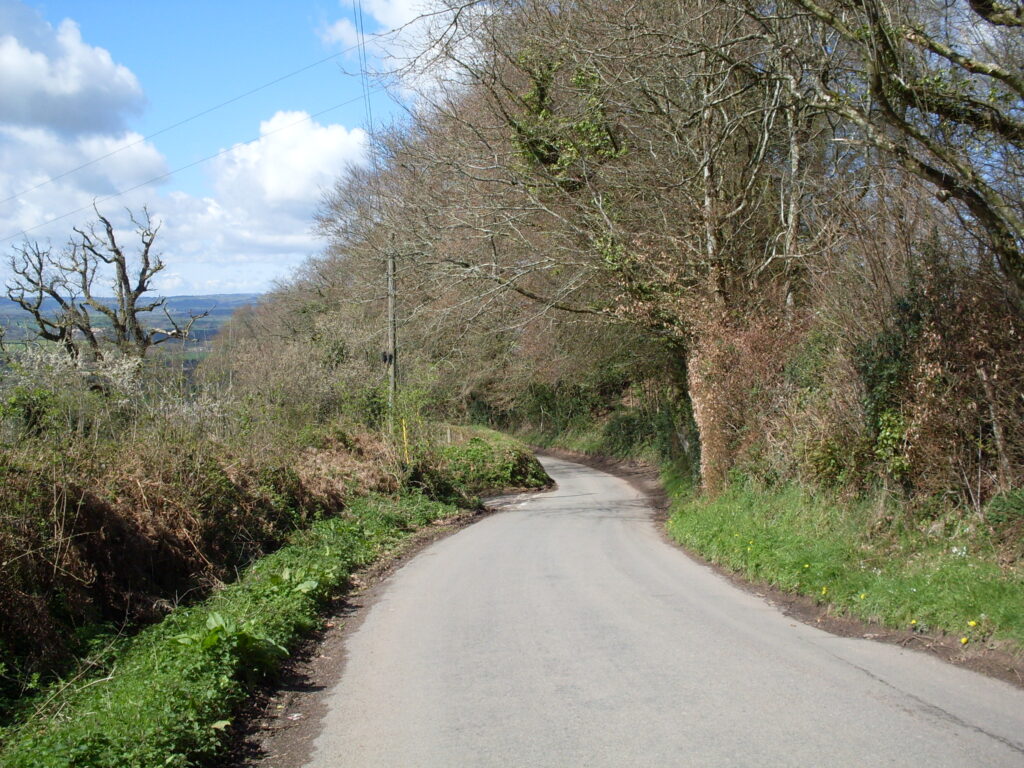 Coming down from the Quantocks (west)